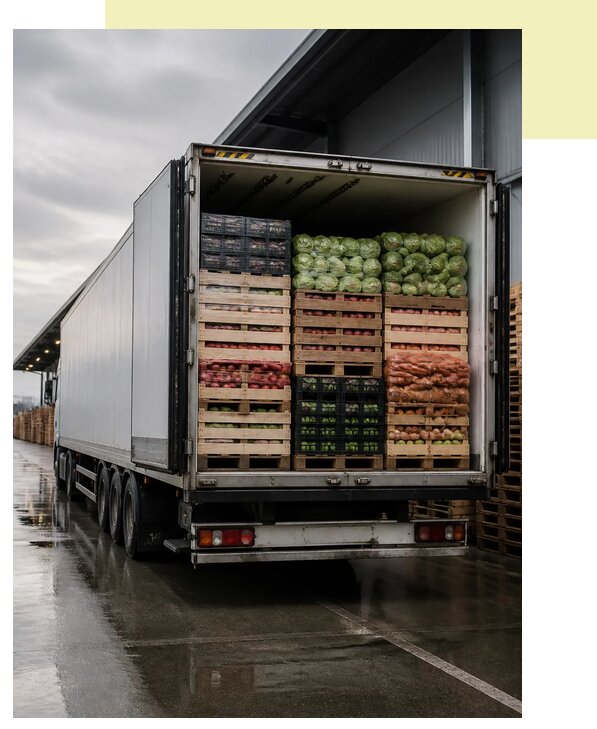 Перевозка плодоовощной продукции в Кондопогу по цене от 5076 р. | Агросервис-Кнп